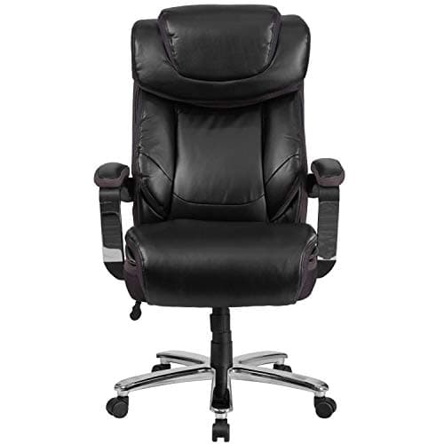 Flash Furniture Hercules Series High-Back Swivel LeatherSoft Office Chair, Ergonomic Executive Chair with Headrest and Adjustable Height, Black 12