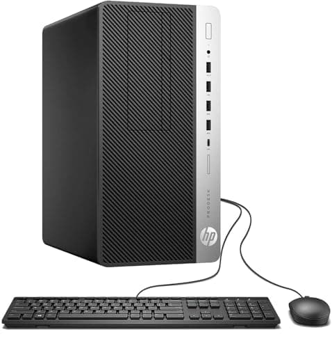 HP ProDesk 600G4 Tower Desktop Computer | Intel i7-8700 (3.4) | 32GB DDR4 RAM | 1TB SSD Solid State | Wi-Fi 5G + Bluetooth | Windows 11 | Home or Office PC (Renewed)