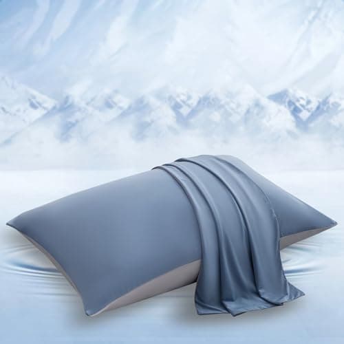 Cooling Pillow Cases for Hot Sleepers, 20x26 Pillow Cases with Envelope Closure, Smoother Than Silk King Pillowcase, Breathable Standard Pillow Cases Set of 2, for Men Women Mom