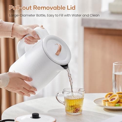 OLEGA Electric Kettle - 1500W Electric Tea Kettle 1.8L Stainless Steel Inner Electric Kettles for Boiling Water Auto Shut Off Boil-Dry Protection Electric Water Kettle for Coffee Tea 6