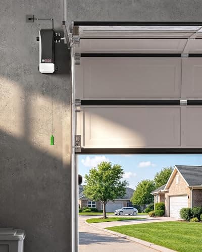 ZUMI Automatic Garage Door Opener, Wall-Mounted Garage Opener with Manual Backup Infrared Sensors, Heavy-Duty Smart Garage Entry Device Access Unit for Garage Door Opening & Closing 8