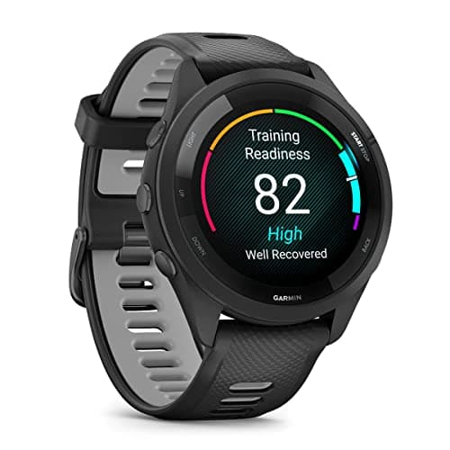 PlayBetter Garmin Forerunner 265 (Black/Powder Gray) Running GPS Smartwatch | Bright AMOLED Display, Advanced Training, Recovery | Bundle HD Screen Protectors & Portable Charger 7