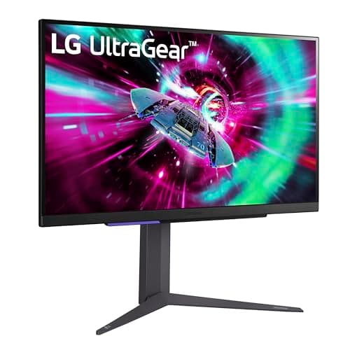 LG 27" Ultragear 4K UHD (3840x2160) Gaming Monitor, 144Hz, 1ms, VESA DisplayHDR 400, G-SYNC and AMD FreeSync Premium, HDMI 2.1, DisplayPort, 4-Pole HP Out DTS HP:X, Tilt/Height/Pivot Stand, Black 12