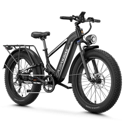LEONX M2 Pro Electric Bike for Adults,1800W Motor Peak Electric Bike, 26'' x 4.0'' Fat Tire Ebike with 48V 17.5AH Battery, 36MPH 85Miles Long Range Electric Mountain Bike, Up to 110 Nm 7 Speed