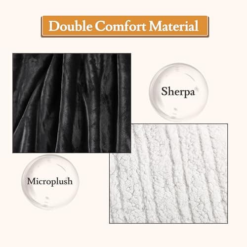 BRILLIO Electric Heated Blanket 72"x84" Full Size Flannel & Sherpa - 4 Heat Settings & 10H Auto Shut Off for Safe Overnight Use, Fast Heating, Machine Washable for Bed, Couch, Office - Dark Gray 7