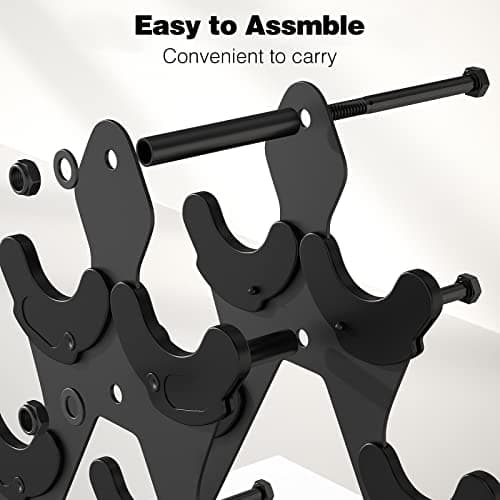 3 Tier Weight Rack for Dumbbells - Compact Weight Holder Small Dumbbell Rack Stand Only Works for Dumbbells 1-15 LBS, Metal Weights Organizer Designed for Child Women Home Gym Exercise 6