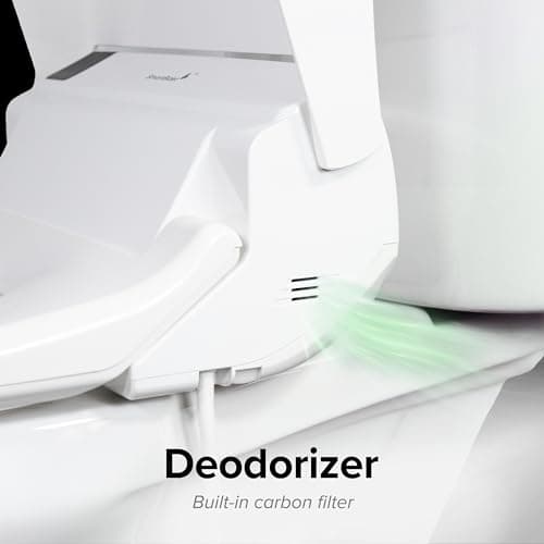 SmartBidet® SB-3000 Electric Smart Bidet Toilet Seat for Elongated Toilets with Remote Control with Screen, Unlimited & On Demand Warm Water 5