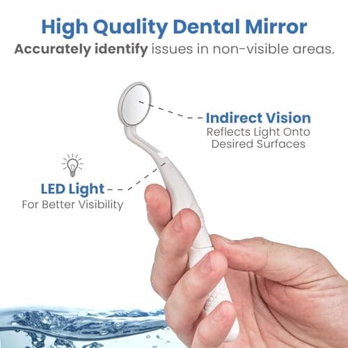 AquaSonic Home Dental Center Rechargeable Power Toothbrush & Smart Water Flosser - Complete Family Oral Care System - 10 Attachments and Tips Included - Various Modes & Timers (White) 8