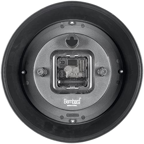 Bernhard Products Retro Wall Clock 12 Inch Hunter Green Kitchen 50's Vintage Design Round Silent Non-Ticking Quartz Battery Operated Clocks for Home Office School Classroom Kids Bedroom Living Room 5