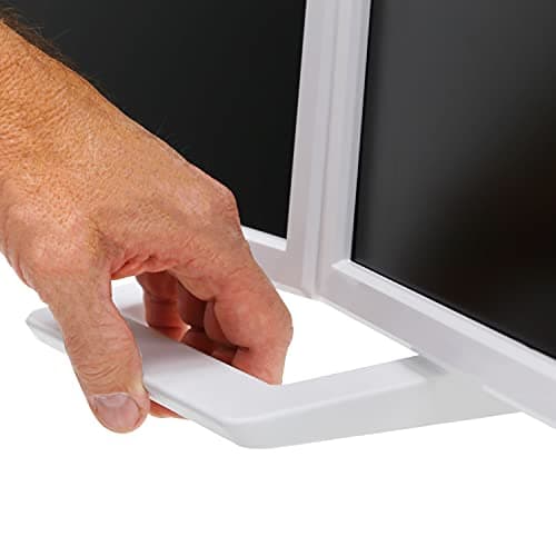 Ergotron – HX Dual Monitor Arm, VESA Desk Mount – for 2 Monitors Up to 32 Inches, 5 to 17.5 lbs Each – White 9