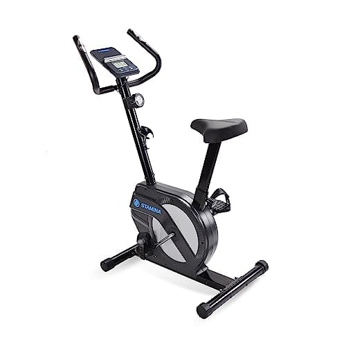 Stamina Upright Exercise Bike 1308 - Fitness Bike with Smart Workout App - Exercise Bike for Home Workout - Up to 300 lbs Weight Capacity