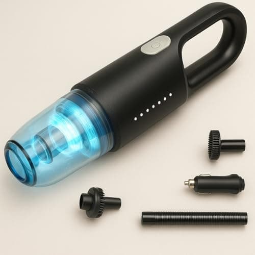 GajetNest Corded Handheld Car Vacuum Cleaner 12000PA HEPA Filter Powerful Suction, Quiet Portable Design, Strong Motor Long Cord No Charging Needed