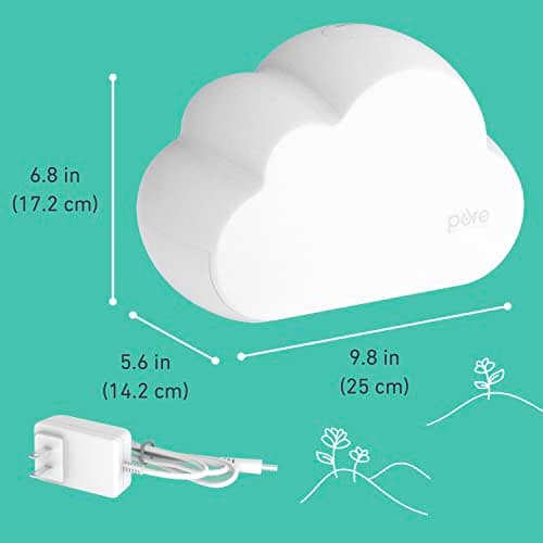 Pure Enrichment PureBaby Cloud Ultrasonic Cool Mist Humidifier Quiet Variable Mist for up to 24 Hrs Ideal for Baby Nurseries & Kids Bedrooms to Relieve Congestion Colds & Coughs, Night Light, BPA-Free 6