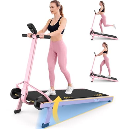 Manual Walking Pad with Incline 20%, Foldable Treadmill with Handle Bar, 500lbs Capacity, Non-Electric Treadmill, Non-Slip, Digital Monitor,Durable Compact Build for Home/Gym/Outside