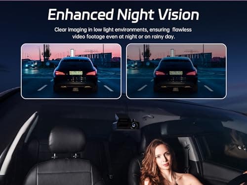 Pelsee P1 Duo 4K Dash Cam Front and Rear, 64GB SD Card, 4K+1080P Dual Dash Camera for Cars, Wi-Fi & App Control, 1.5’’IPS Display Car Camera, Voice Control, Night Vision, 24H Parking Mode, G-Sensor 5