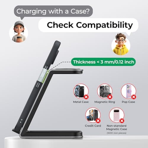 Wireless Charger Designed for Pixel Watch 3/2 (Not for Pixel Watch 1), 3 in 1 Aluminum Alloy Pixel Charger Stand for Pixel 9 Pro XL/9/Fold/9a/8/8a/7/7a/6, Pixel Buds Pro/Pro 2 (with Adapter) 9