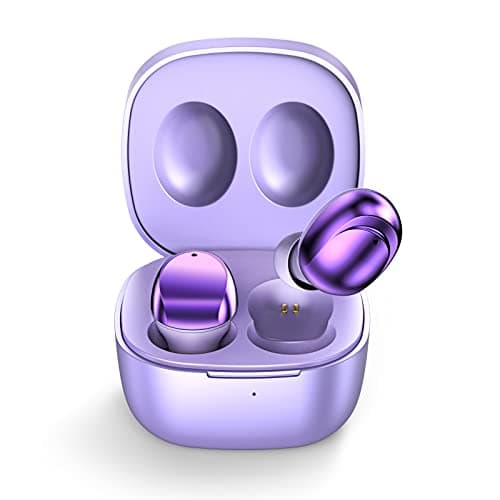 ELOVEN Wireless Earbuds Deep Bass Stereo Sound Bluetooth Earbuds 120H True Wireless Headphones with Ear Caps (S/M/L) for Samsung S26/S25/S24/S23/S22 Ultra Z Flip 5/4/3/Fold 5/4 iPhone 17/16/15 Purple