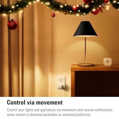 Eve Motion (Matter) - Smart Motion Sensor with Light Sensor, IPX3 Water Resistance, Automatic Activation of Lights and Devices, Thread 6