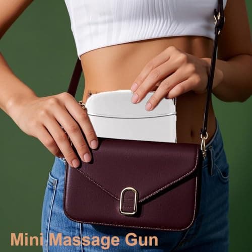 Integrated Design Mini Massage Gun – Portable Deep Tissue Massager, Intelligent Pressure-sensing Brushless Motor, One-piece Percussion Muscle Massage Gun Easy to Carry for Travel, Mothers Day Gifts 6