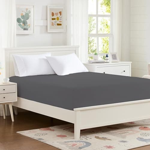 Hotella 100% Microfiber Ultra Soft 39"x80" Twin XL Fitted Sheet Only, Hotel Quality 14 inch Deep Pocket Bottom Sheet, Stay in Place Bedding Matress Protector, Machine Washable Non-Fade, Dark Gray