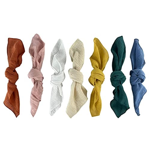 EHLDekol Gauze Cloth Napkins 6 Pack 16x16 Inches 100% Natural Soft Cotton Weddings Decorative Parties Family Everyday Use Bulk Linen Dinner Napkins (Terracotta, 6 Pack) 7