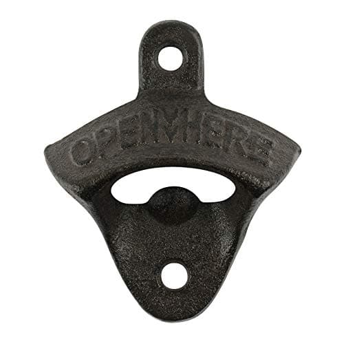 SMOQIO Bottle Opener Wall Mounted,Beer Wall mounte Bottle Opener Outddor and Indoor,Cast iron 1pc