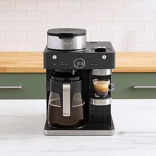 Ninja Espresso & Coffee Maker & Barista System, 3 Espresso Brew Styles, Single-Serve Coffee & Nespresso Capsule Compatible, Built-in Frother, Espresso, Cappuccino & Latte Maker, Black, CFN601 12