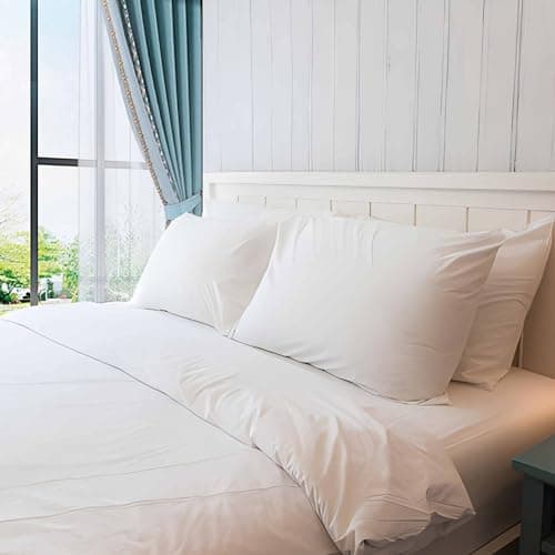 iFaon Thin Flat Slim Ultra Soft Bed Pillows Standard Size Set of 2 Pack for Sleeping, Bed Pillow for Stomach Back and Side Sleepers, Machine Washable 20x26 inches 8