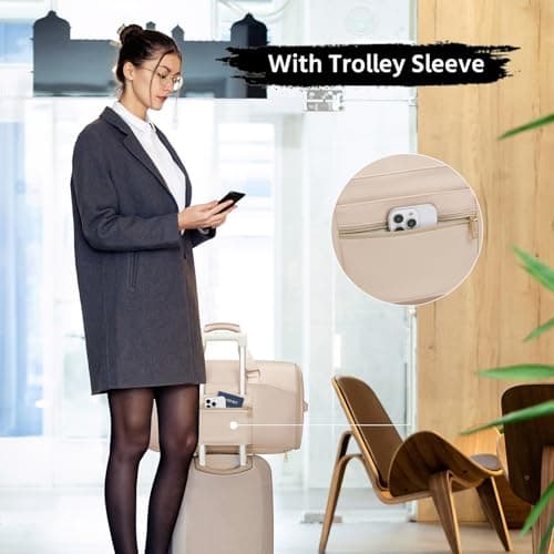 Garment Duffle Bags for Travel,Moulyan Convertible Garment Bag with Shoe Compartment,3 in 1 Waterproof Travel Suit Bag with Shoulder Strap for Women 7