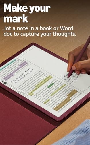 Amazon Kindle Scribe Colorsoft 64GB (newest model) — 11” paper-like color display with front light — Thin, light, powerful — Write in notebooks, documents, and books. Includes Premium Pen - Fig 7