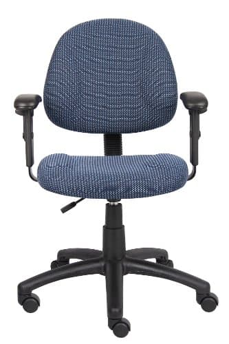 Boss Office Products Perfect Posture Delux Fabric Task Chair with Adjustable Arms in Blue, 250 (B316-BE) 6