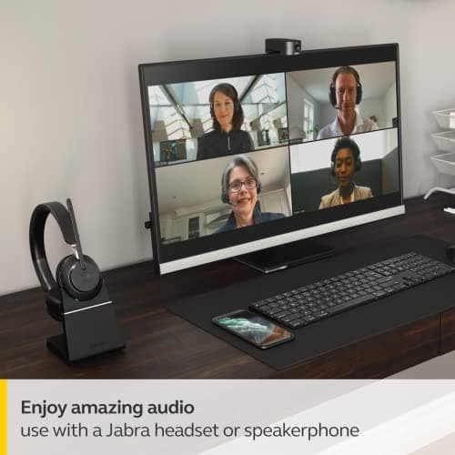 Jabra PanaCast 20 Conferencing Camera - Flexible Plug & Play Personal Video Solution Computer Webcam with AI-Powered 4K Ultra-HD, Intelligent Zoom, and Lighting Optimization - Black 12