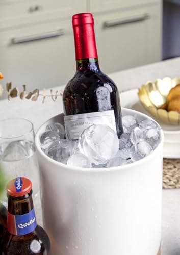 Nucookery 360° Rotating Utensil Holder, 7.2" Large Utensil Crock, White Ceramic Cooking Utensil Organizer with Countertop-Protection Cork Bottom for Farmhouse Kitchen Decor Christmas Gift (White) 6