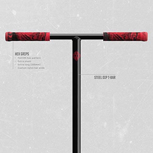 Fuzion Z250 SE Pro Scooters - Trick Scooter - Intermediate and Beginner Stunt Scooters for Kids 8 Years and Up, Teens and Adults – Durable Freestyle Kick Scooter for Boys and Girls (Red/Black) 5