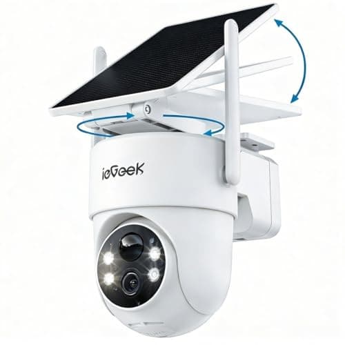 ieGeek Security Cameras Wireless Outdoor, 2K Cameras for Home Security, IP66 Security Camera, 360° Outdoor Camera, Color Night Vision, AI Detection, 2-Way Audio, Alexa