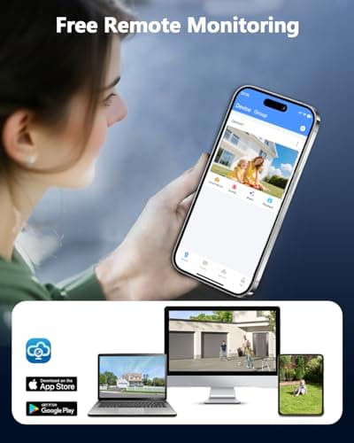 OOSSXX (5.0MP POE Extend Camera with 60 feet Cable Microphone Inside Outdoor/Indoor Video Surveillance Security Waterproof Wired POE Camera, Just Extend POE Kits, 1-Pack 5