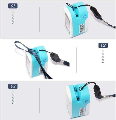 CONTEC LED CMS50M Pulse Oximeter,SpO2 and PR Value Waveform Blood Oxygen, Neck/Wrist Cord 6