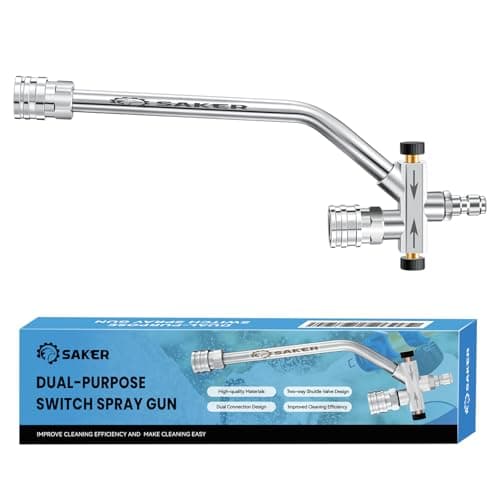 Saker Foam Cannon Dual Connector Accessory, Dual-Purpose Switch Spray Gun,Foam Cannon for Pressure Washer for Car Washing and Cleaning