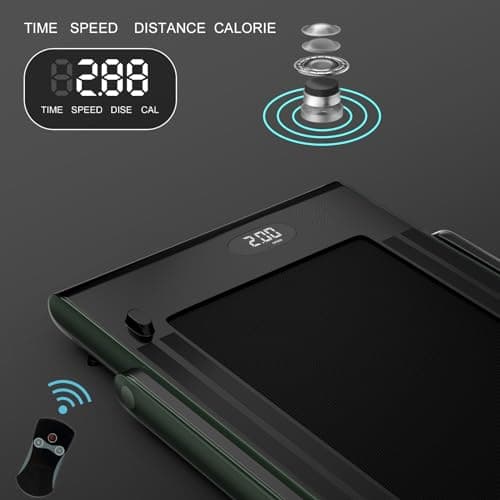 Goplus 2 in 1 Folding Treadmill, 2.25HP Superfit Under Desk Electric Treadmill, Installation-Free with Remote Control, APP Control and LED Display, Walking Jogging for Home Office 6