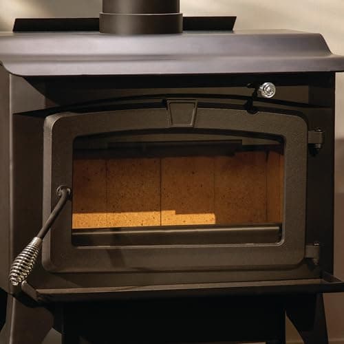 Pleasant Hearth 2,200 Sq. Ft. Wood Stove with Legs and Stainless Steel Ash Lip 10