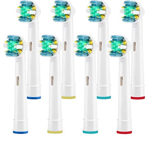 Toothbrush Replacement Heads Refill for Oral Electric Toothbrush Pro 1000 Pro 3000 Pro 5000 Pro 7000 Vitality Floss Action,8 Count with Covers