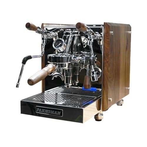 Home/Commercial Semi-Automatic Espresso Machine, Features With E61 Brew Head, a Rotary Pump, And Made From Stainless Steel And Vintage Walnut Wood