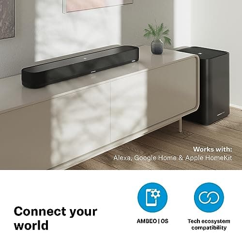 Sennheiser AMBEO Soundbar Mini - Immersive 3D Audio for TV, Movies, and Music - Compact Device with Powerful Adaptive Features, Multiple Connectivity and Intuitive Usage 9