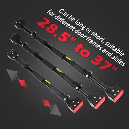 leikefitness Pull-Up Bar For Door Frame Chin Up Bar Upper Body Workout Adjustable Portable Training Pull-Up Bars Bars without Screw - Adjustable Width Locking Mechanism 6