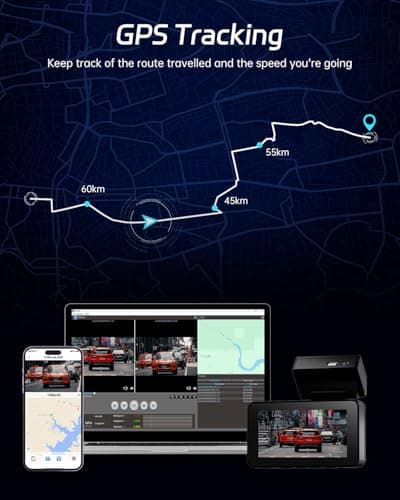 Pelsee P3 4K Dash Cam Front and Rear, 64GB SD Card, 4K+1080P Dual Dash Camera for Cars with Wi-Fi, GPS, ADAS, BSD, LCA, 3’’ IPS Display Car Camera, APP & Voice Control, Night Vision, 24H Parking Mode 8