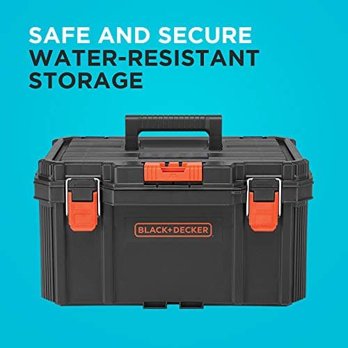 beyond by BLACK+DECKER BLACK+DECKER BDST60500APB Stackable Storage System - 3 Piece Set (Small, Deep Toolbox, and Rolling Tote) 6