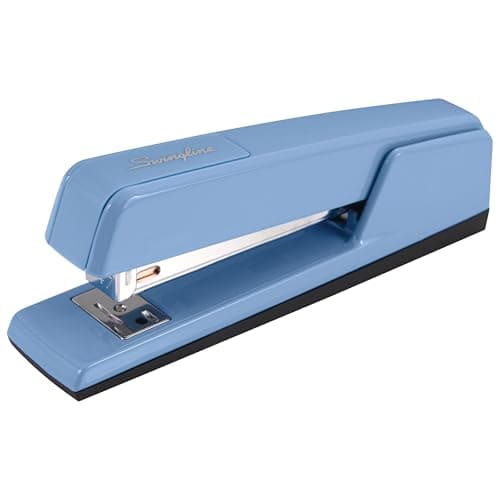 Swingline Stapler, 30 Sheet Capacity, 747 Classic Stapler, Jam Free, Metal, Sky Blue (74708)
