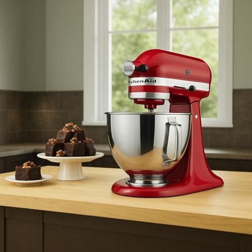 Kitchen Aid Tilt-Head Stand Mixer 4.5 Quart KSM85PBER, Empire Red 6