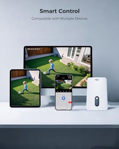 Hiseeu Solar Security Cameras Wireless Outdoor, 4 Cam-Kit, No Subscription, Expandable to 10CH, Wireless Home Security Camera System with 2K Color Night Vision, PIR/AI Detection, IP66, 2.4G & 5G WiFi 8