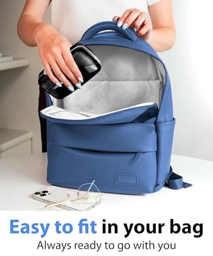 Travel Pill Organizer - Airtight Medicine Case for Traveling Portable Pharmacy Box with Labels Vitamin Container 8 Compartment Supplement Medication Holder Large Capacity Daily (Black) 5